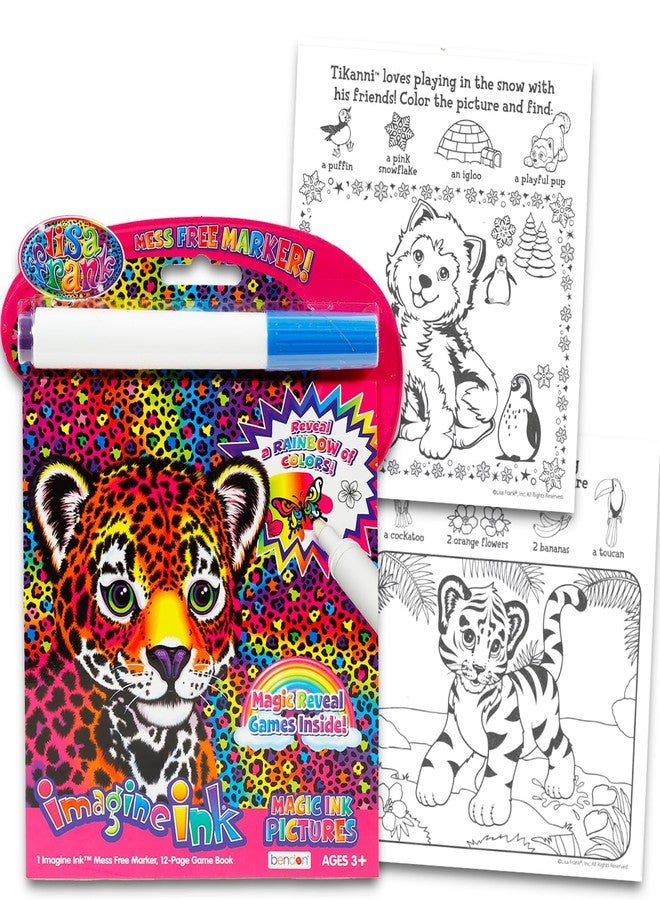 Lisa Frank Imagine Ink - Cute Rainbow Animal Coloring Book with Mess Free Marker Magic Ink Pictures and Stickers | Lisa Frank Mess Free Coloring Book - Image 2